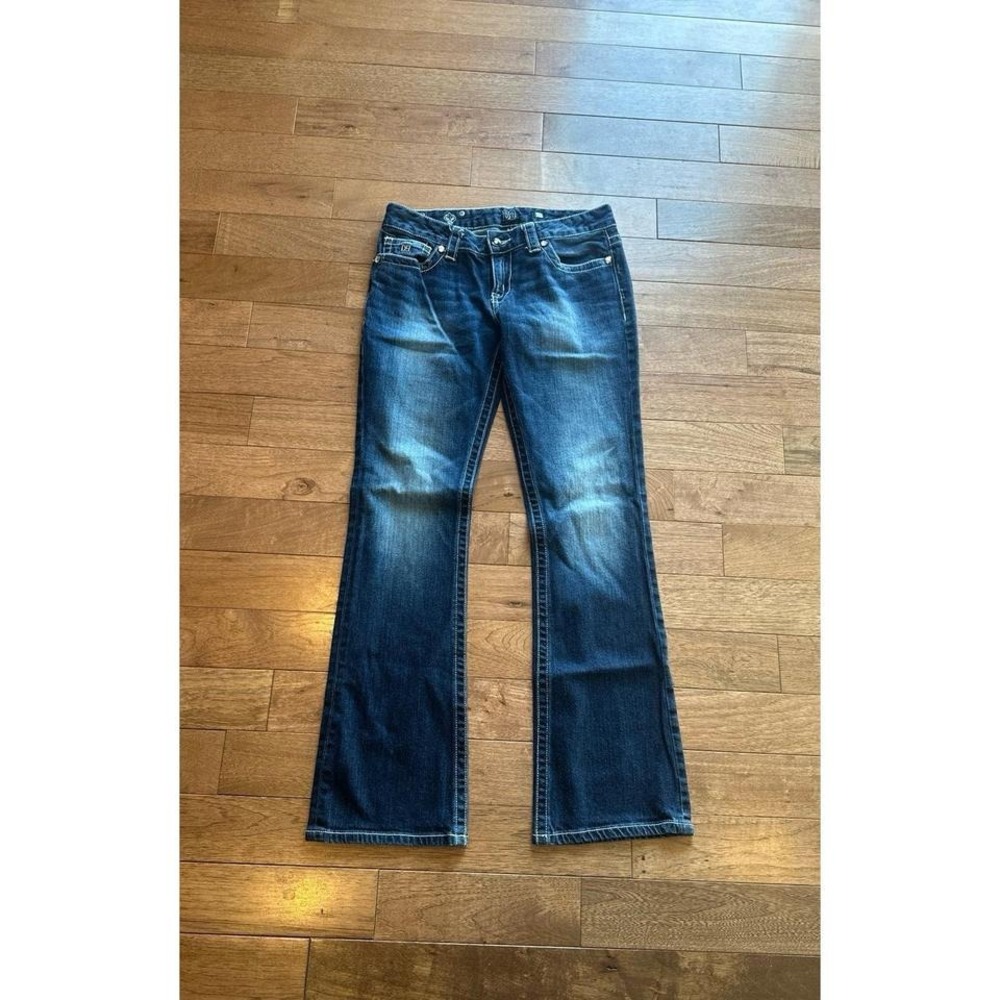 District 9 D9 Jeans W28 Medium Wash Boot Cut Y2K Bejeweled